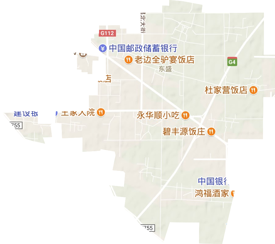 东盛街道地形图
