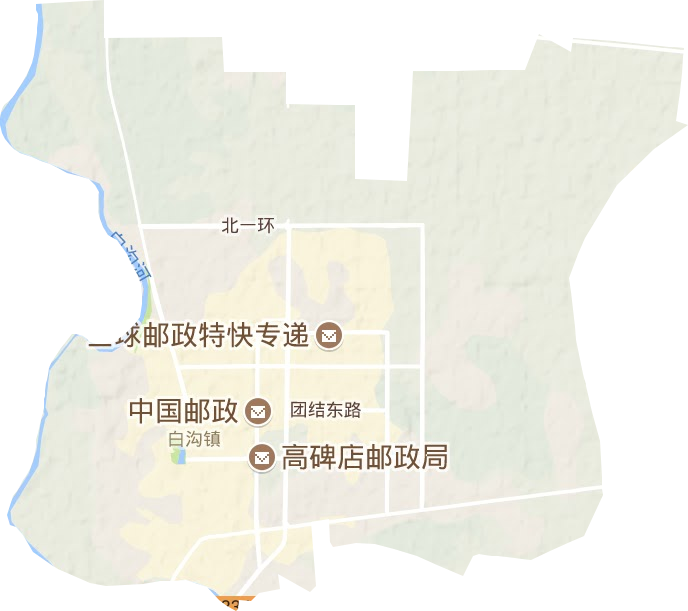 白沟镇地形图