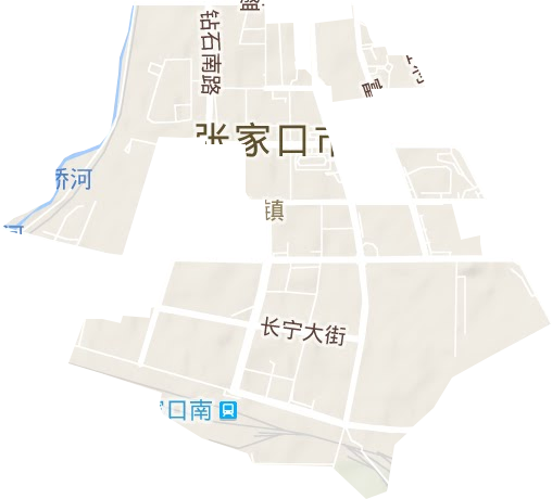 南站街道地形图