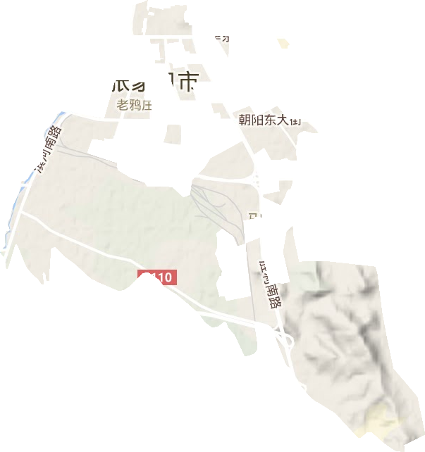 老鸦庄镇地形图