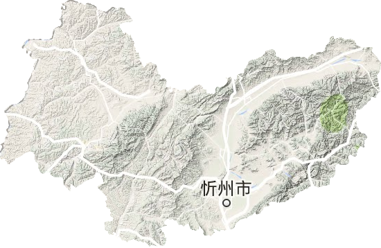 忻州市地形图