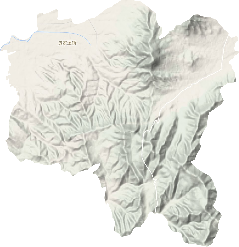 庞家堡镇地形图