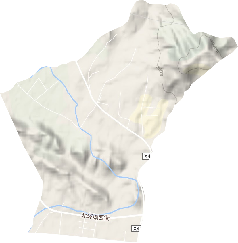 塔儿村乡地形图