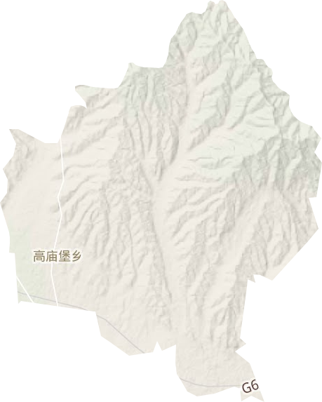 高庙堡乡地形图