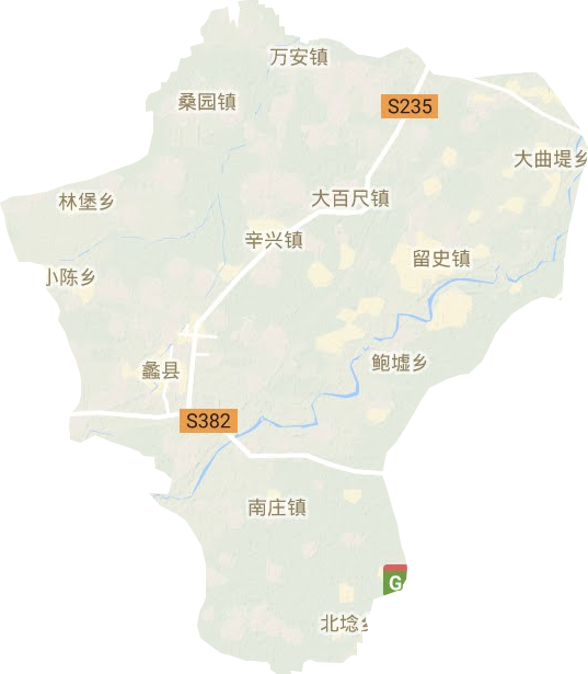 蠡县地形图