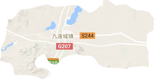 九连城镇地形图