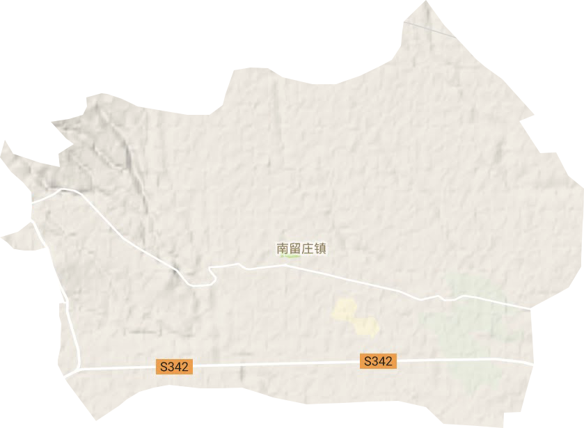 南留庄镇地形图