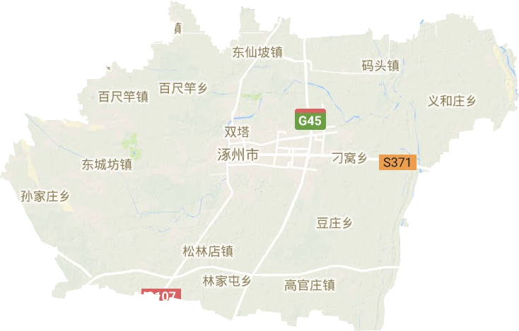 涿州市地形图