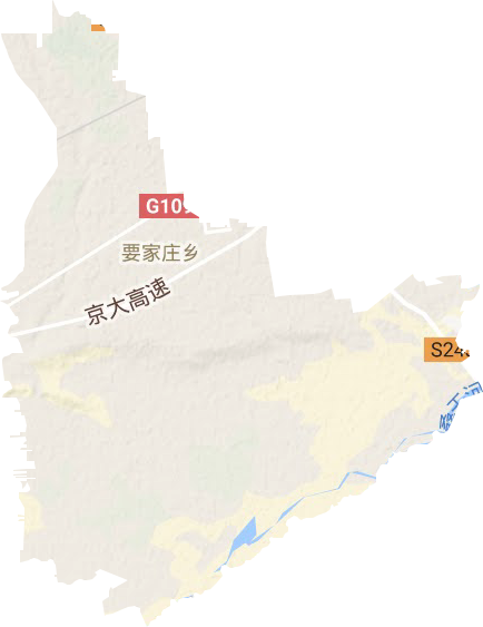 要家庄乡地形图