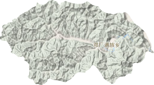 邓厂满族乡地形图