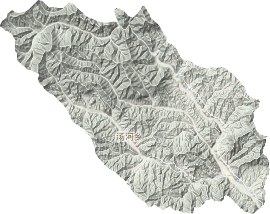 汤河乡地形图