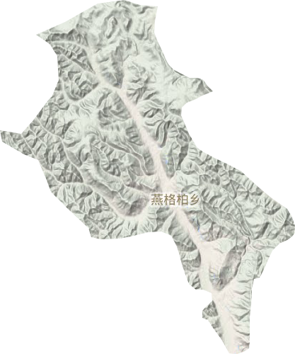 燕格柏乡地形图