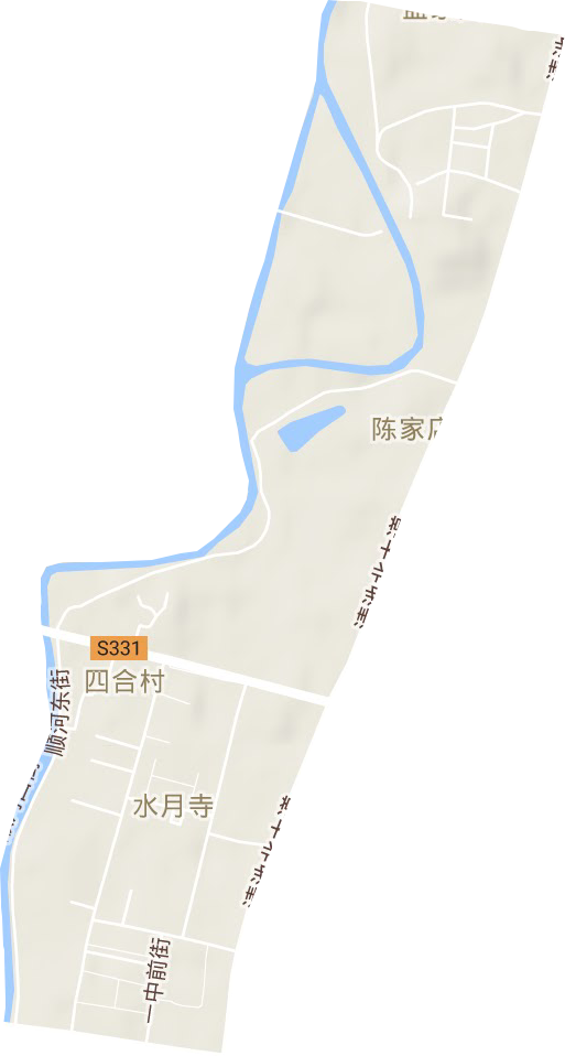 水月寺街道地形图