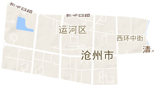 西环中街街道地形图