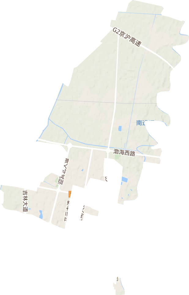 小王庄镇地形图