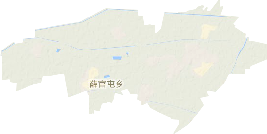 薛官屯乡地形图