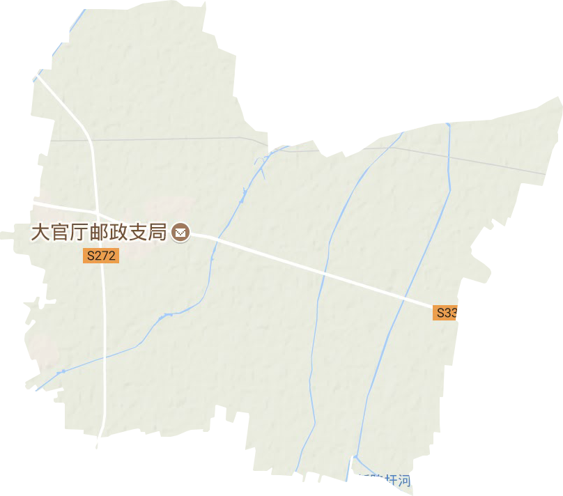 大官厅乡地形图