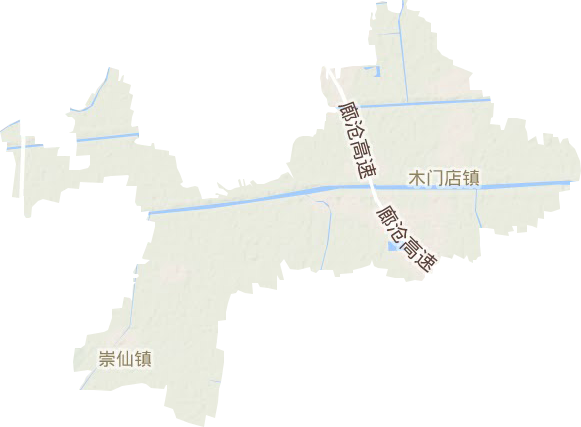木门店镇地形图