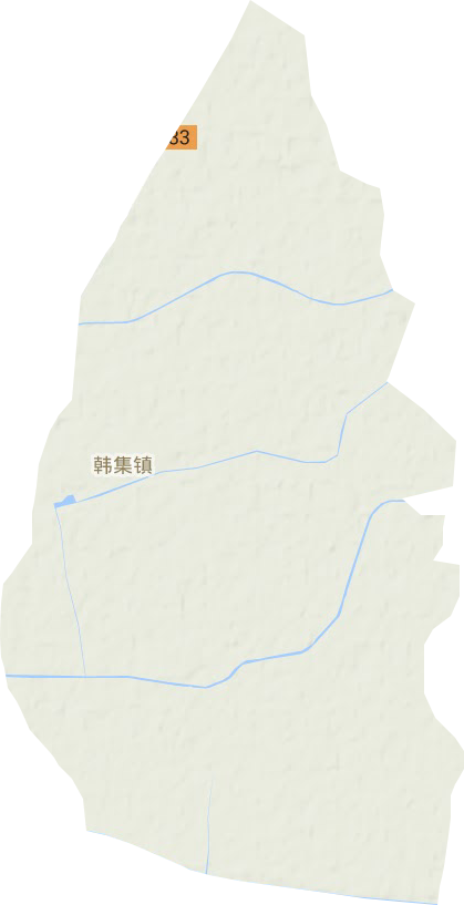 韩集镇地形图