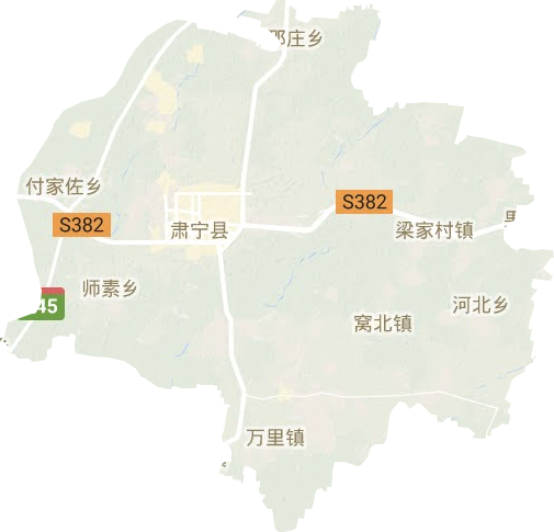 肃宁县地形图