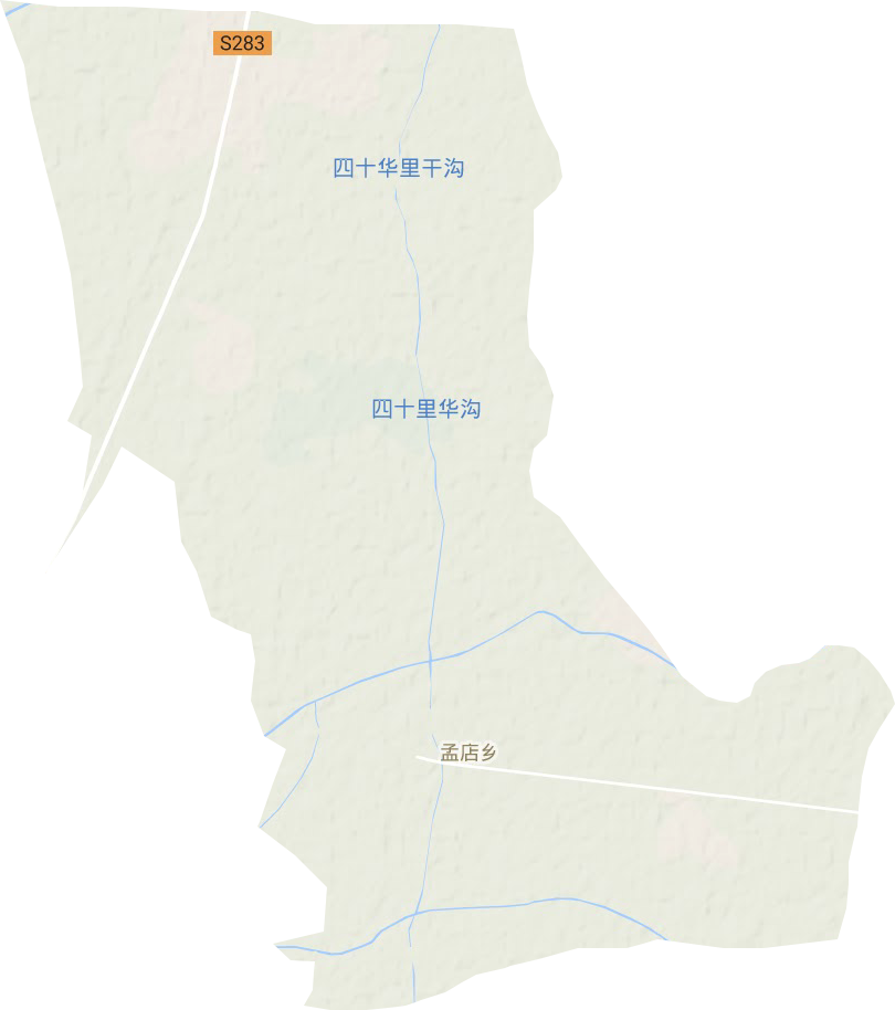 孟店乡地形图