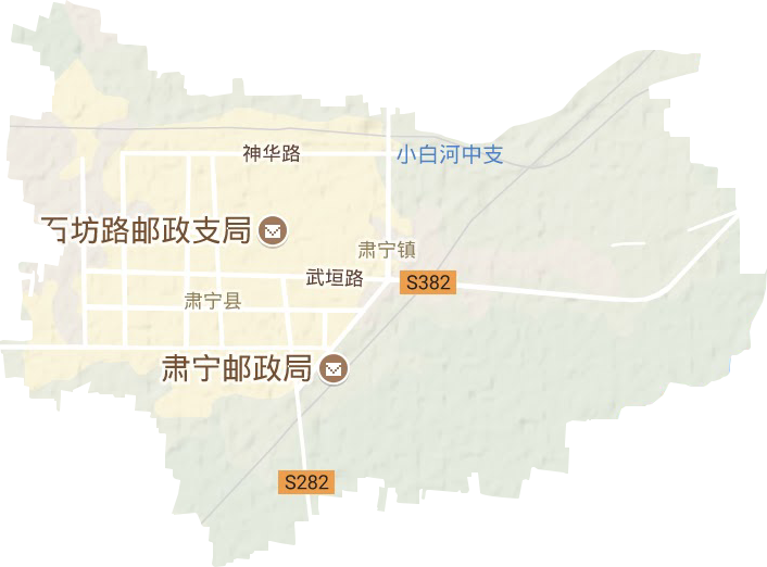 肃宁镇地形图