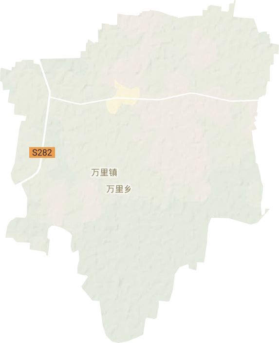 万里镇地形图