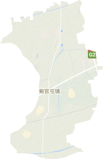鲍官屯镇地形图