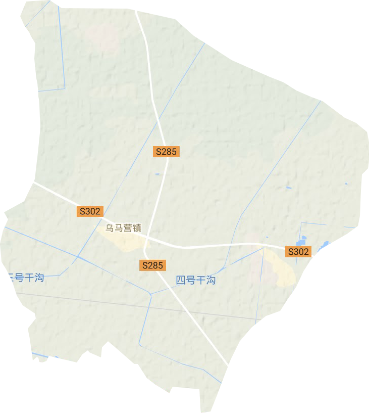 乌马营镇地形图