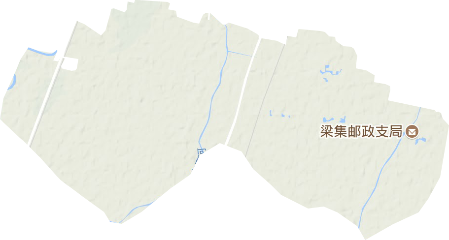 梁集镇地形图