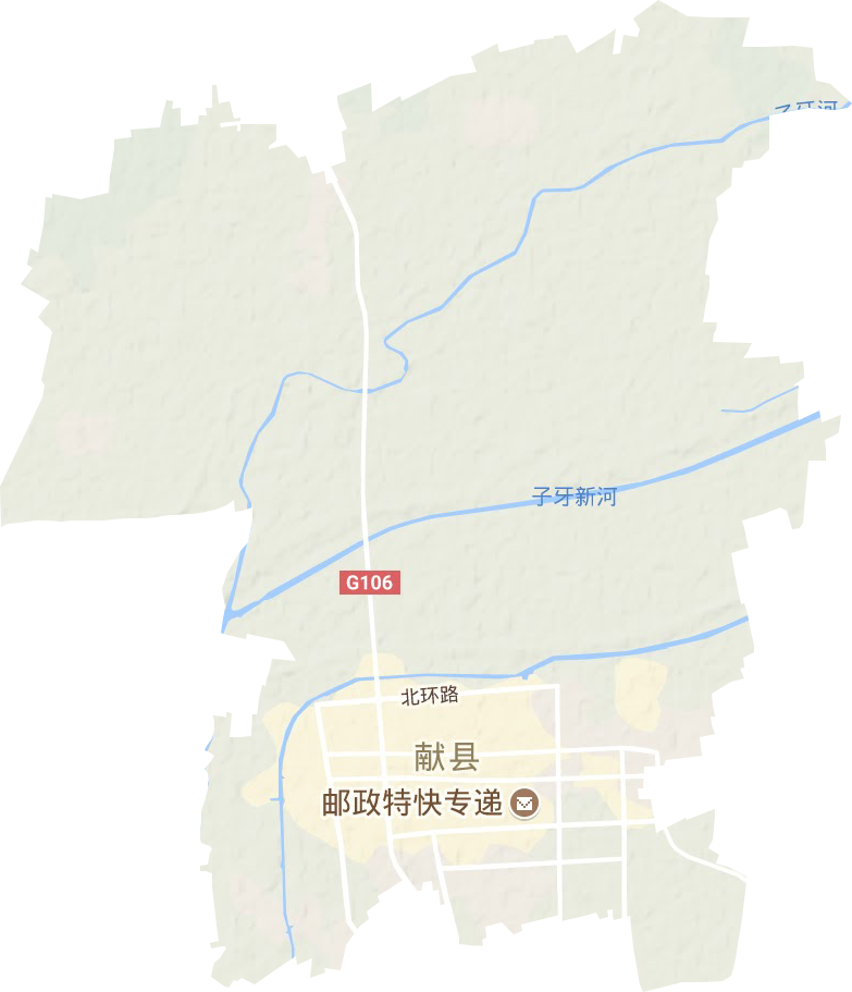 乐寿镇地形图