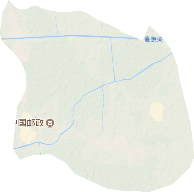 新县镇地形图