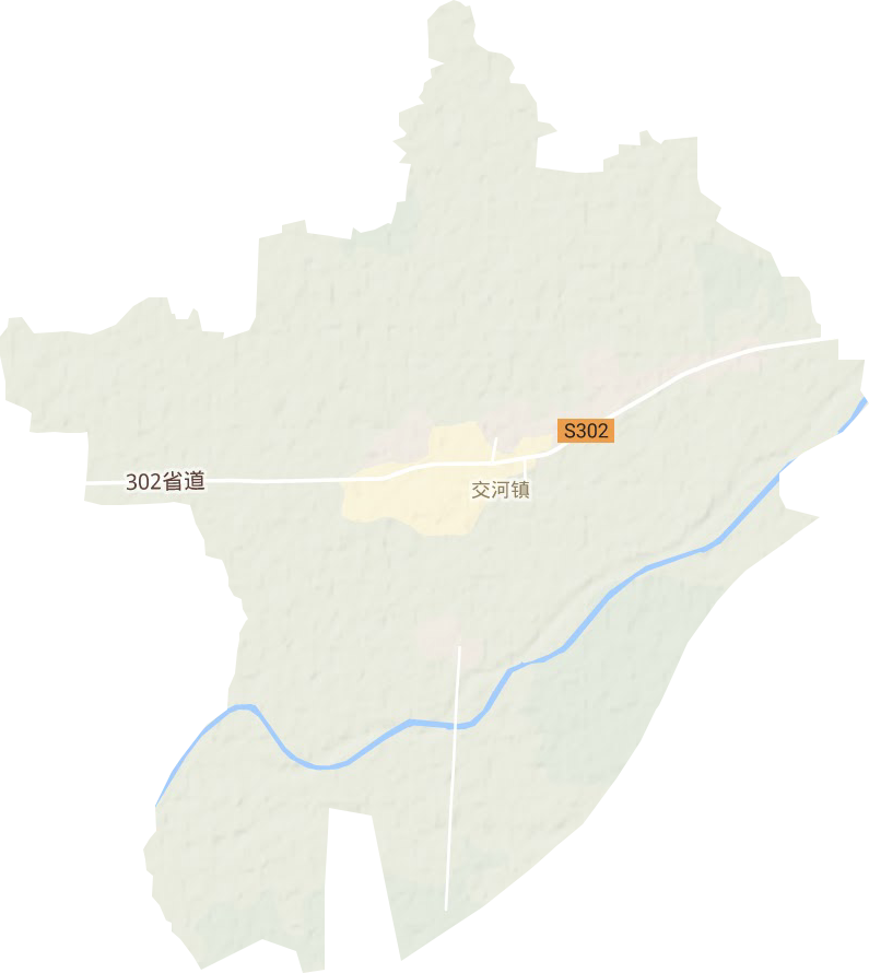 交河镇地形图