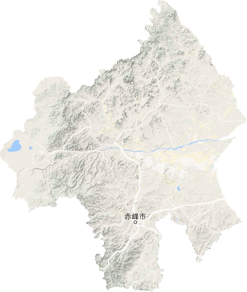 赤峰市地形图
