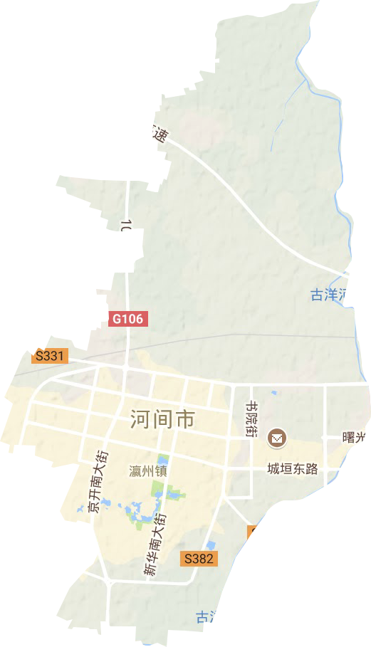 瀛州镇地形图
