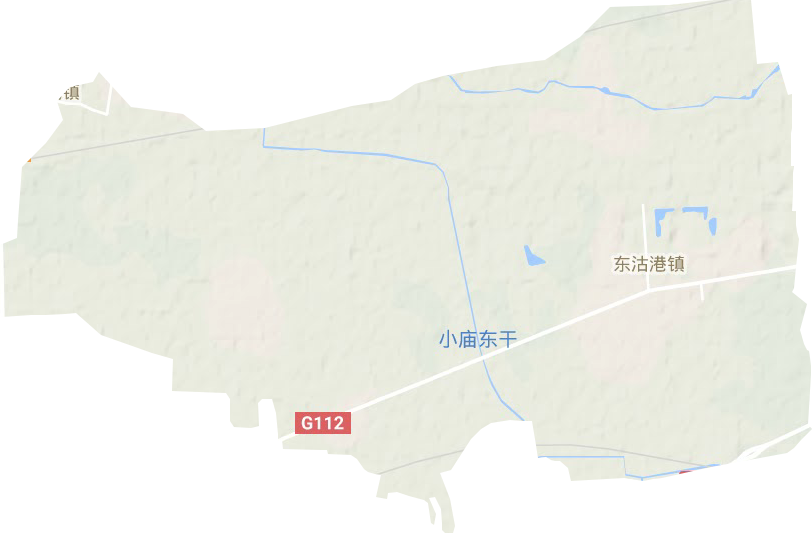 东沽港镇地形图