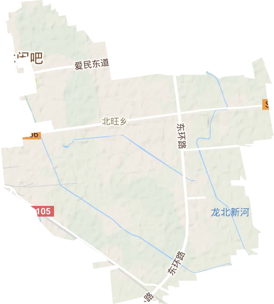 北旺乡地形图