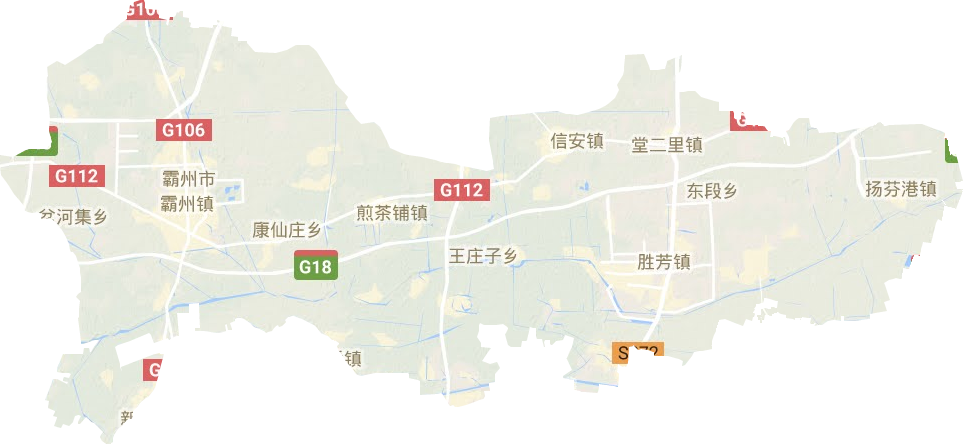 霸州市地形图
