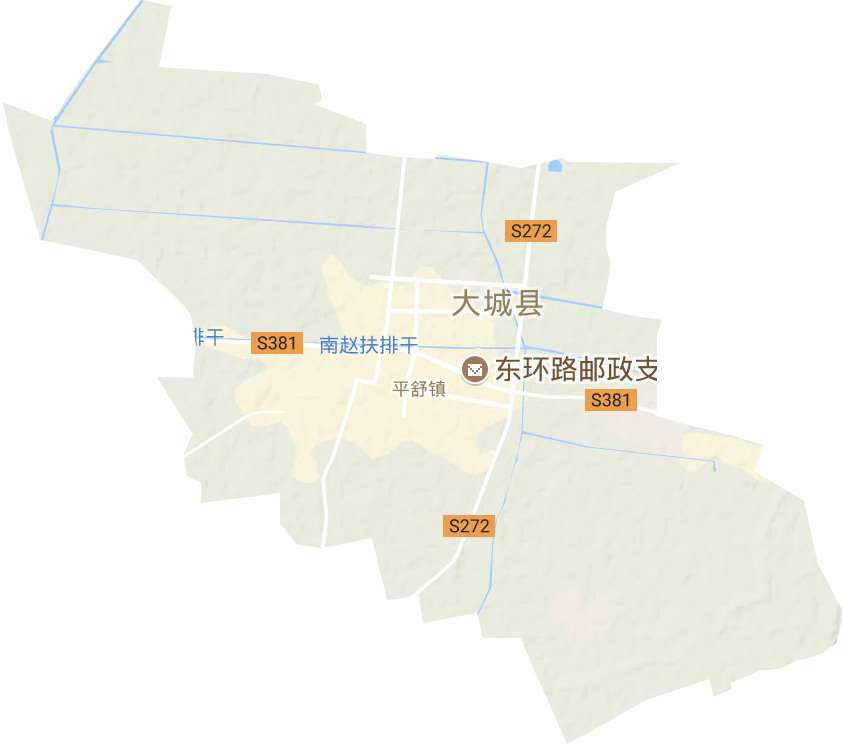平舒镇地形图