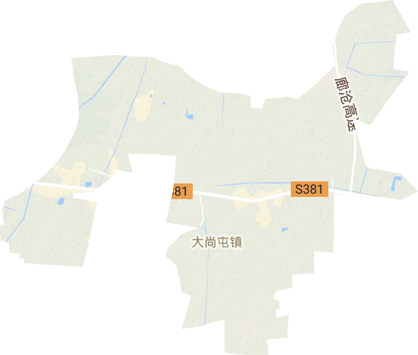 大尚屯镇地形图