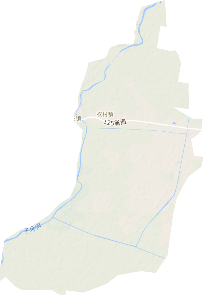 权村镇地形图
