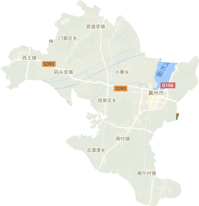 冀州区地形图