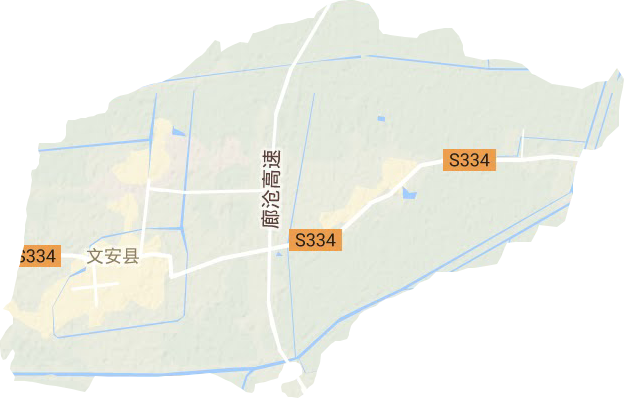 文安镇地形图