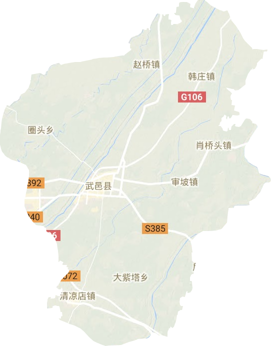 武邑县地形图