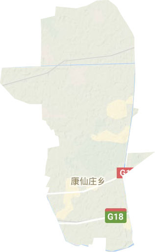 康仙庄乡地形图