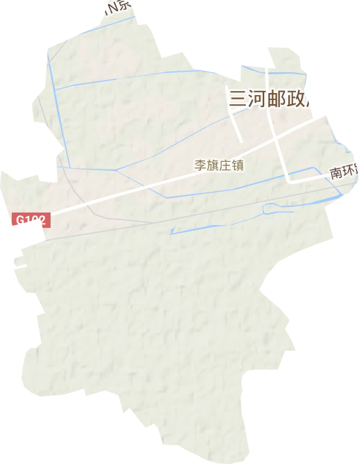 李旗庄镇地形图