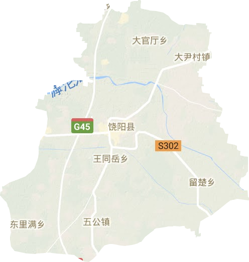 饶阳县地形图
