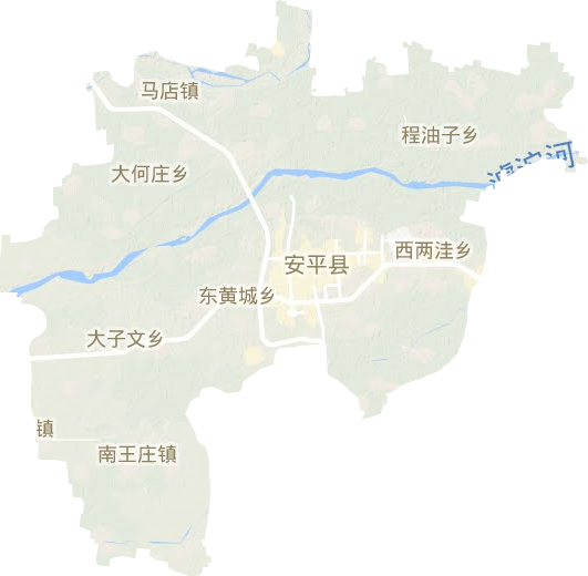 安平县地形图