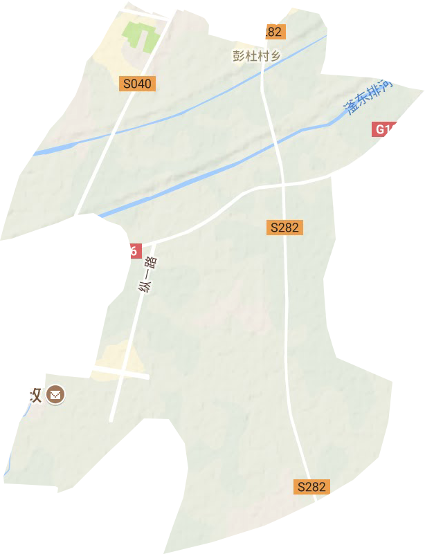 彭杜村乡地形图