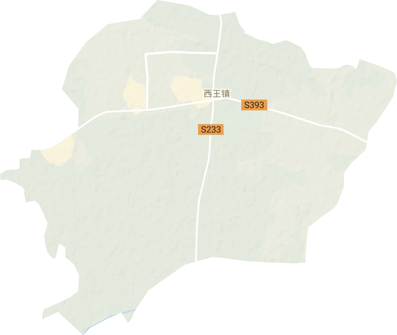 西王镇地形图